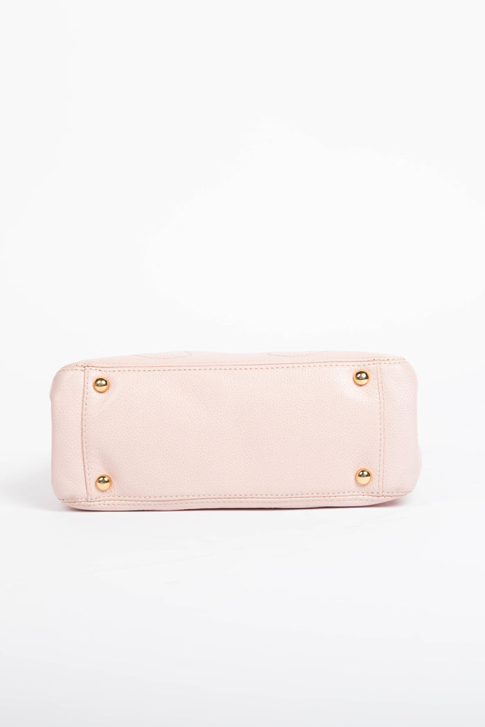 2000s Chanel Baby Pink Caviar Leather CC Mini Tote Bag