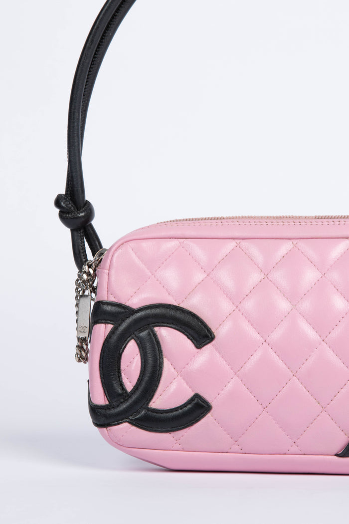 2000s Chanel Rue Cambon Pink Shoulder Bag