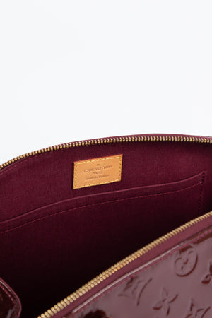 2000s Louis Vuitton Sherwood Oxblood Vernis PM Shoulder Bag