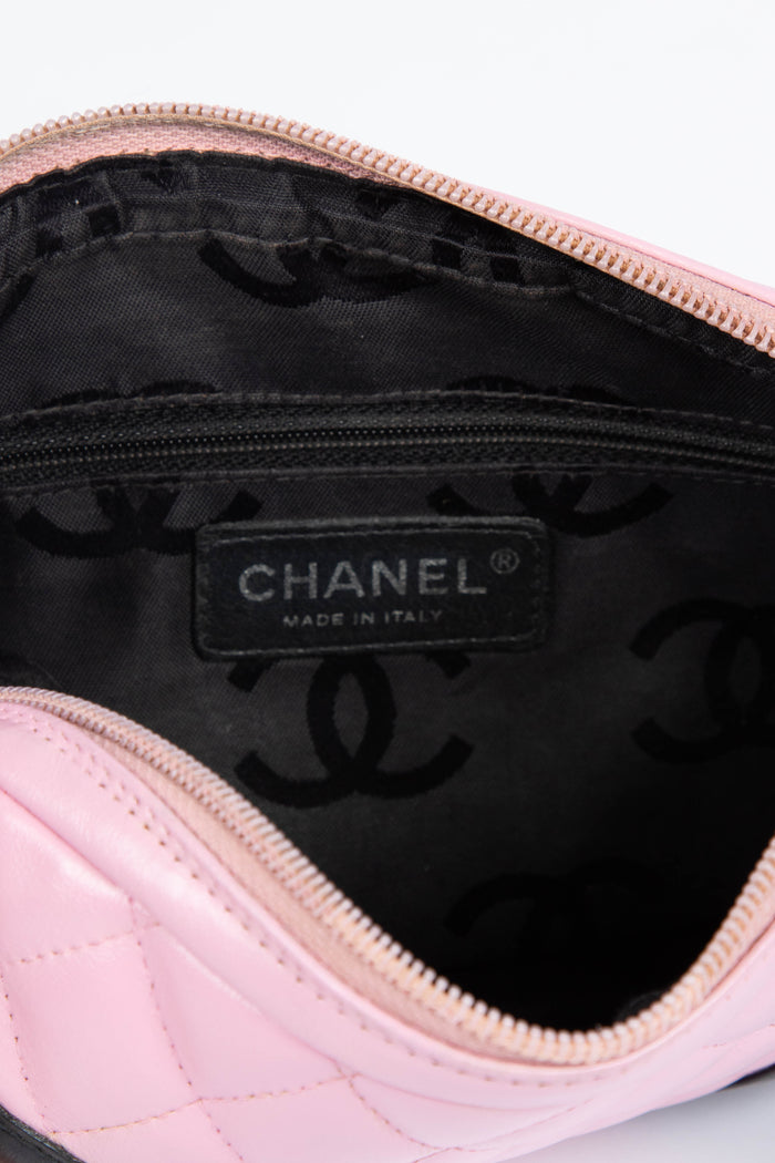 2000s Chanel Rue Cambon Pink Shoulder Bag