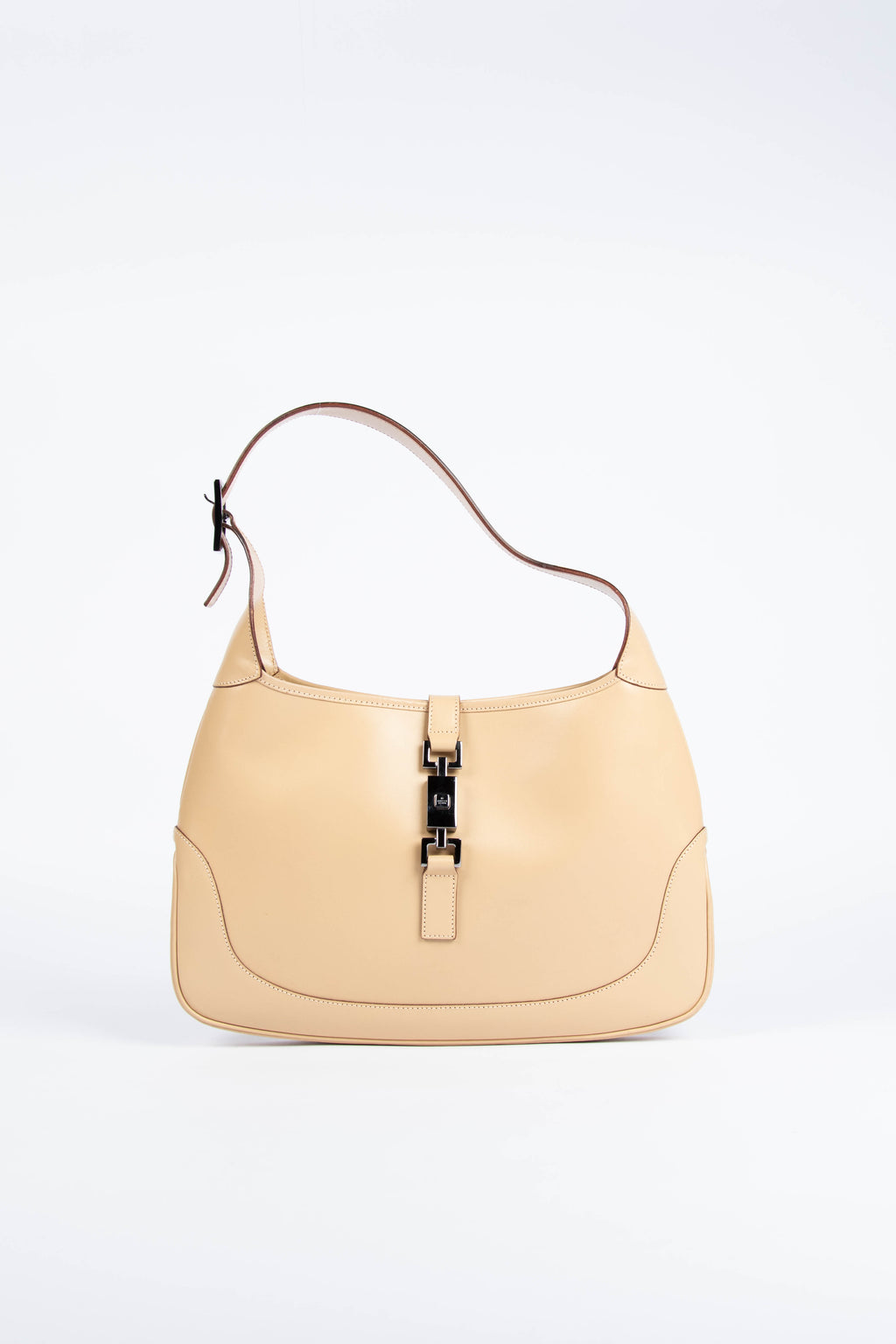 Vintage Gucci Beige Calf Leather Jackie Bag