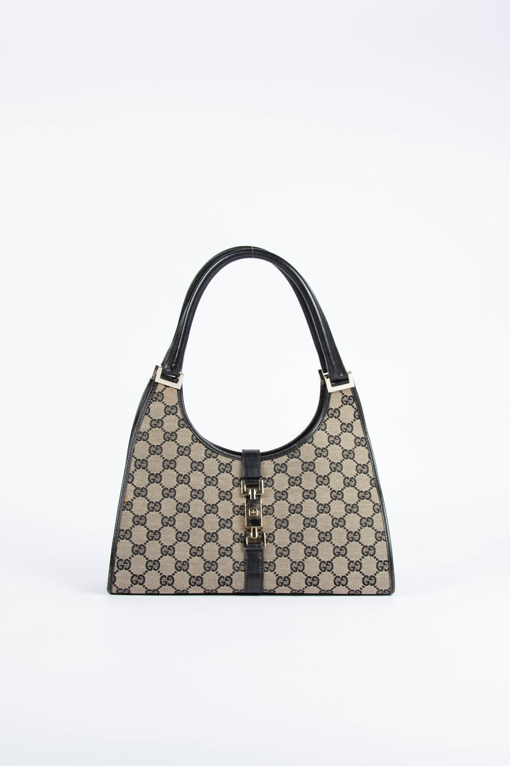 Vintage Gucci GG Monogram Canvas Medium Jackie Bag