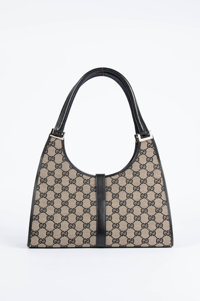 Vintage Gucci GG Monogram Canvas Medium Jackie Bag