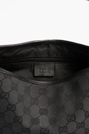 Vintage Gucci Black GG Monogram Jackie Bag