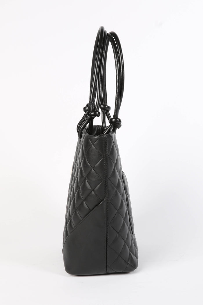 2000s Chanel Black Rue Cambon Bucket Bag