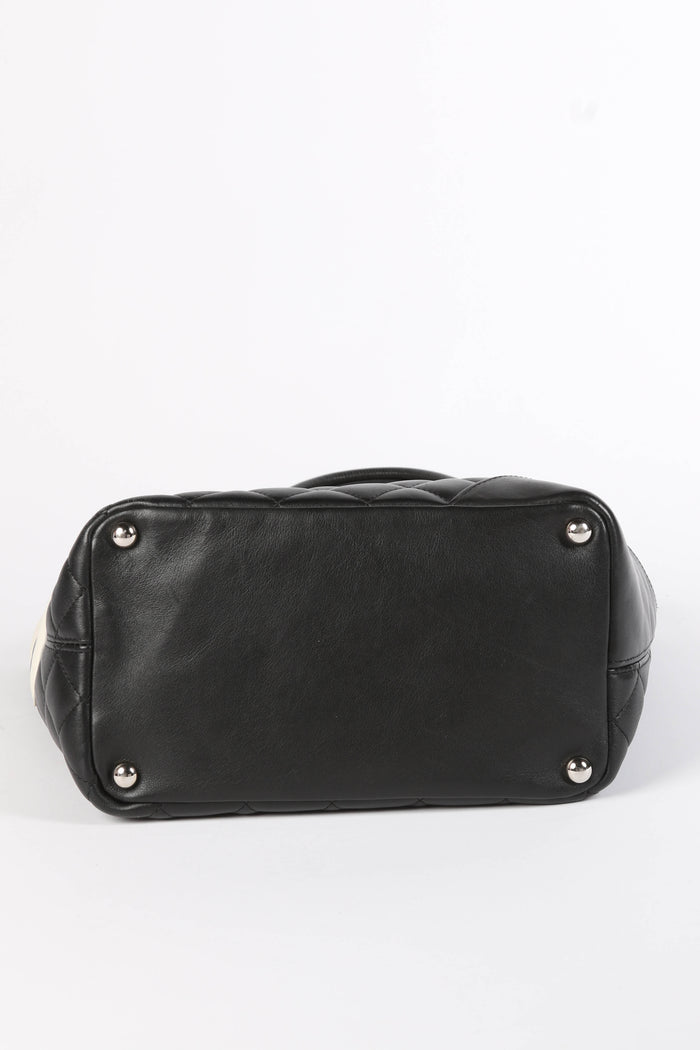 2000s Chanel Black Rue Cambon Bucket Bag