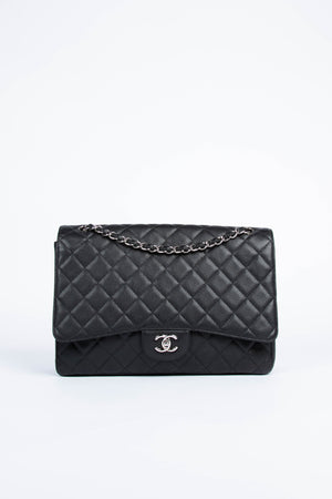 Chanel Caviar Maxi Single Flap Bag SHW