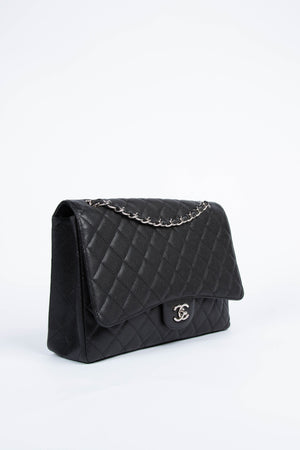 Chanel Caviar Maxi Single Flap Bag SHW