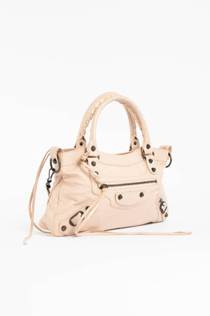 Y2K Balenciaga Cloud Pink Leather City Bag
