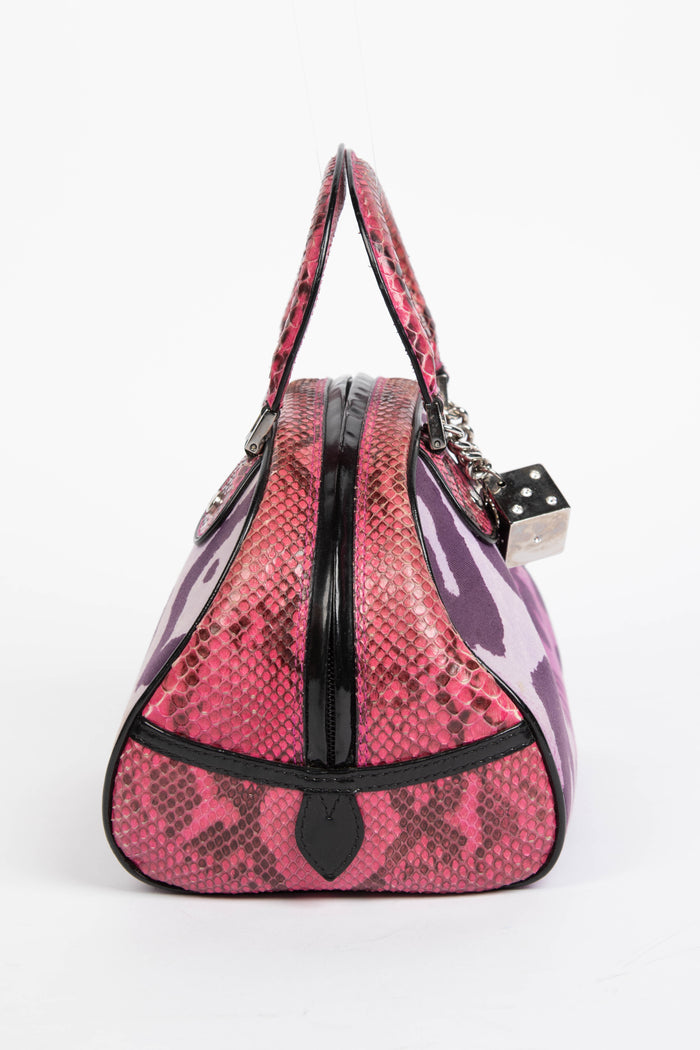 RARE 2000s Christian Dior Pink Small Gambler Dice Shoulder Bag