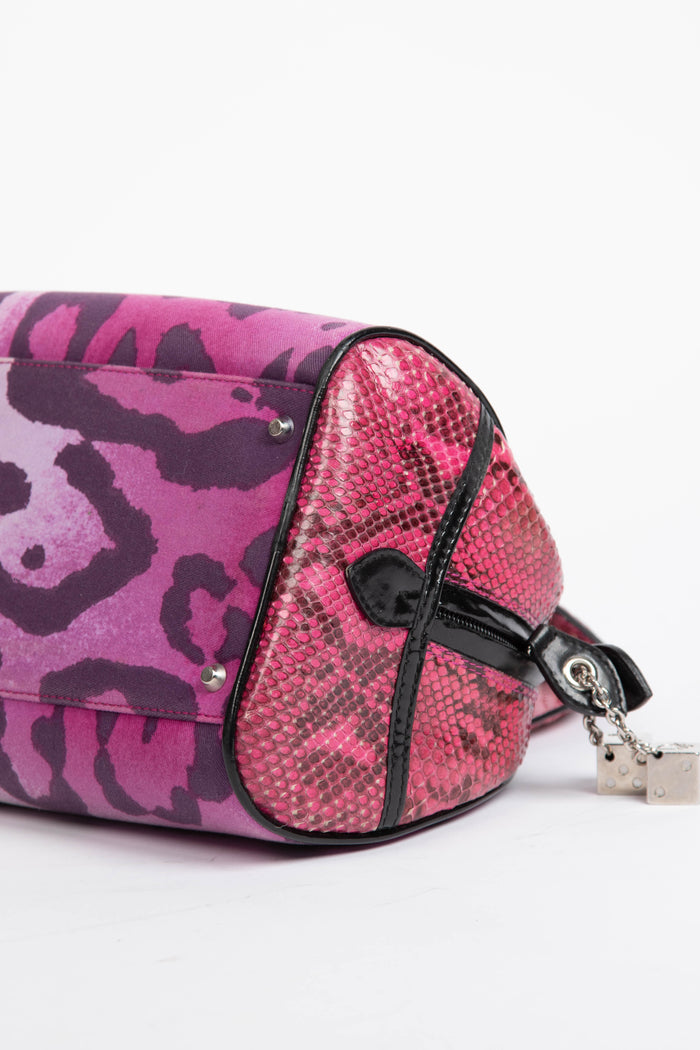 RARE 2000s Christian Dior Pink Small Gambler Dice Shoulder Bag