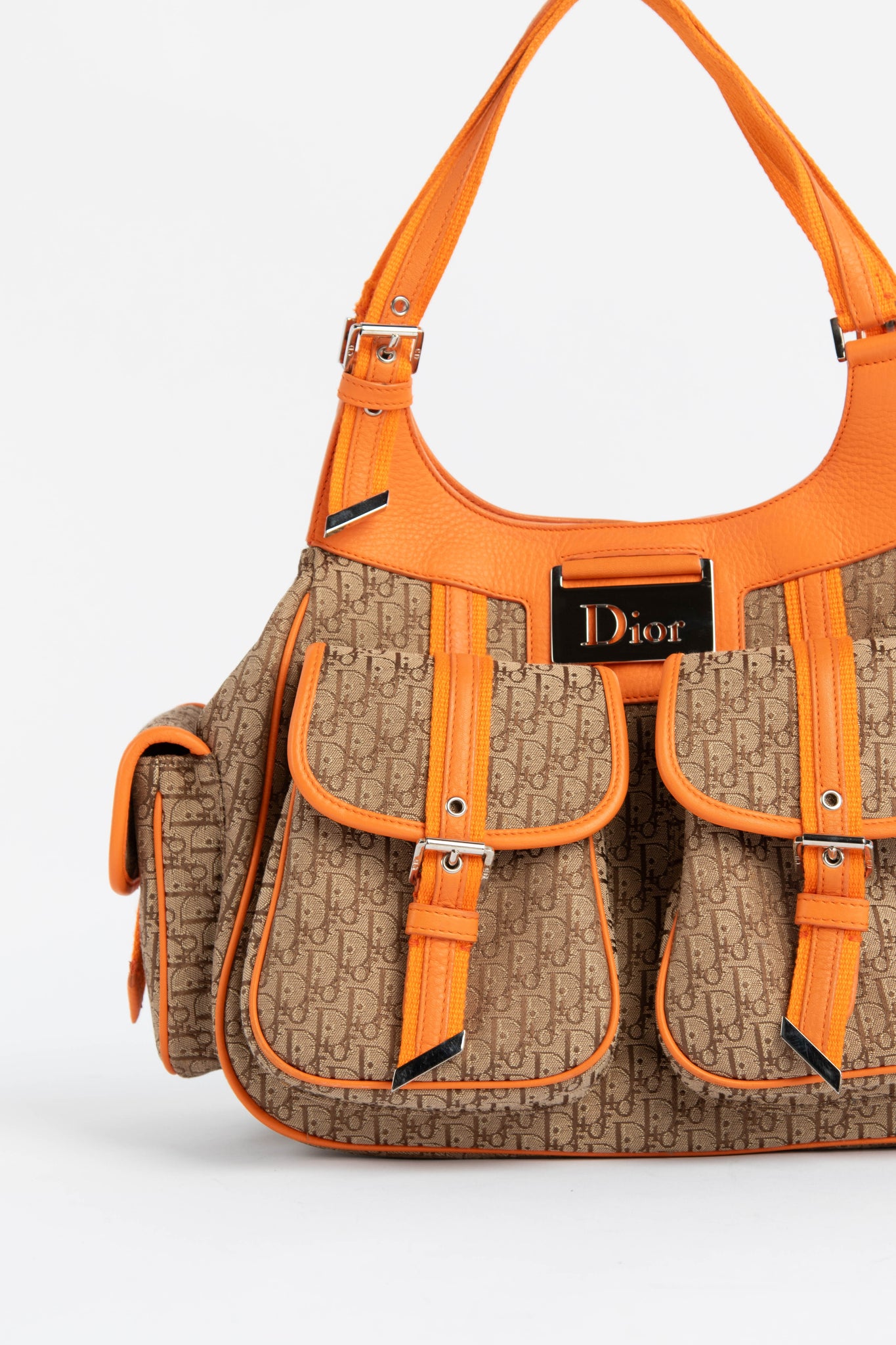 2000s Christian Dior Monogram Cargo Shoulder Bag