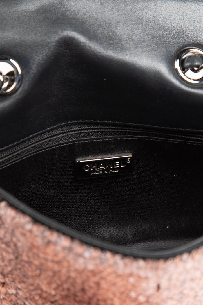 RARE 2010s Chanel Sequin Mini Rectangular Single Flap Bag