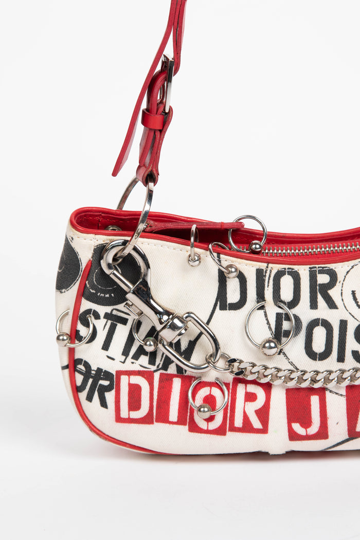 RARE Christian Dior John Galliano Hardcore Piercing Shoulder Bag