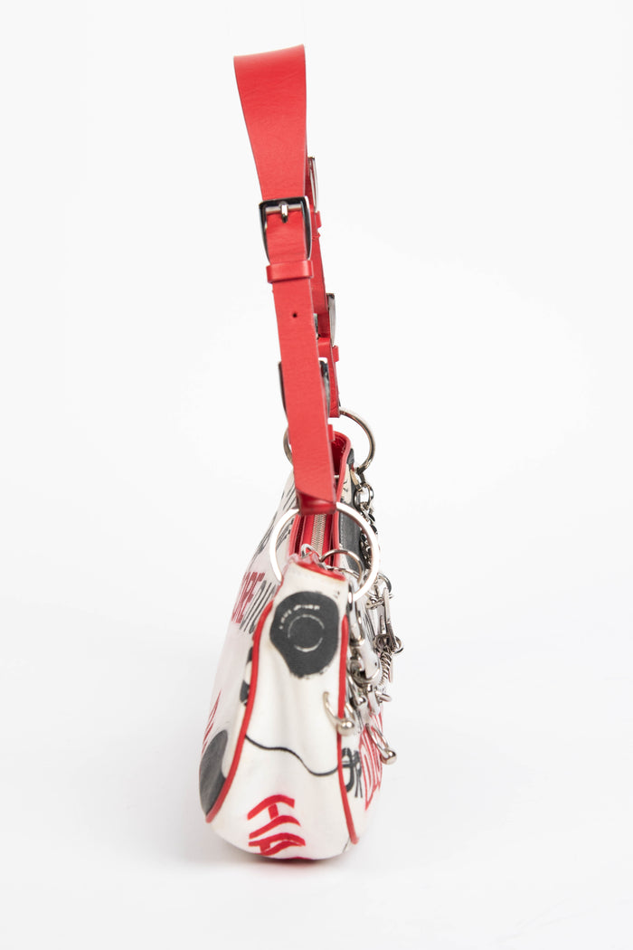 RARE Christian Dior John Galliano Hardcore Piercing Shoulder Bag