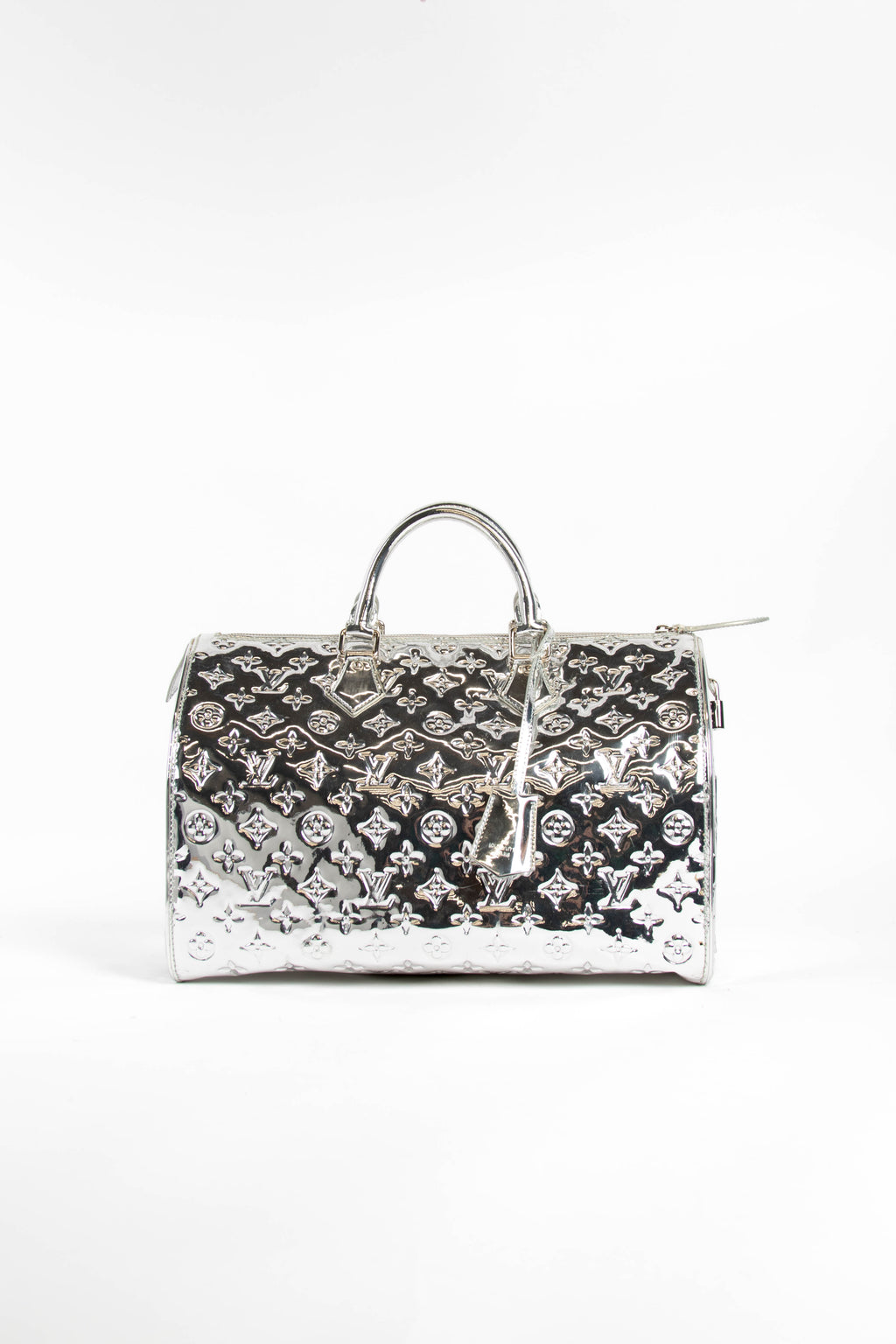 RARE Louis Vuitton Silver Mirior Speedy 35 Shoulder Bag
