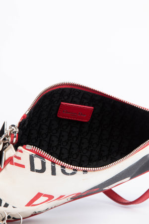 RARE 2000s Christian Dior Hardcore Piercing Saddle Bag