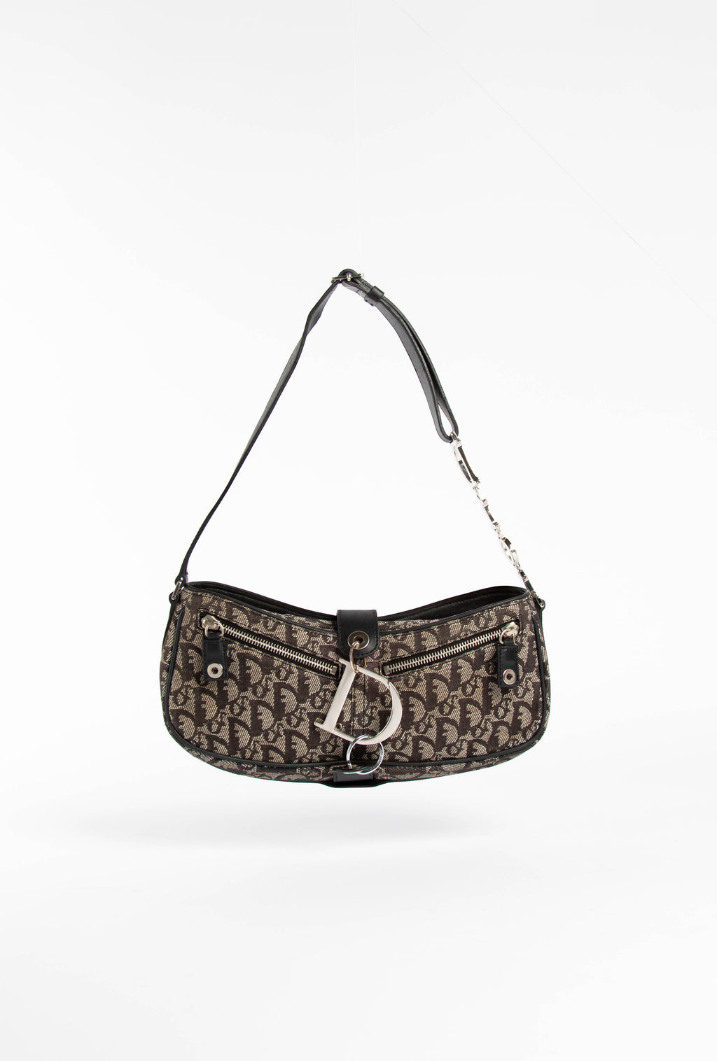 2000s Christian Dior  Monogram Spell-out Shoulder Bag