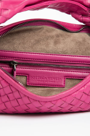 Vintage Bottega Veneta Pink Intrecciato Shoulder Bag