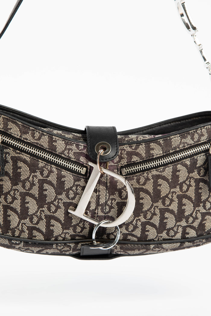 2000s Christian Dior  Monogram Spell-out Shoulder Bag