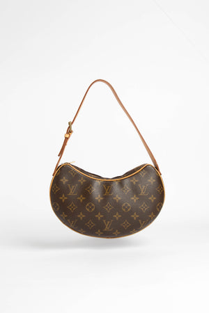 Louis Vuitton - Authenticated Croissant Handbag - Cloth Brown for Women, Very Good Condition