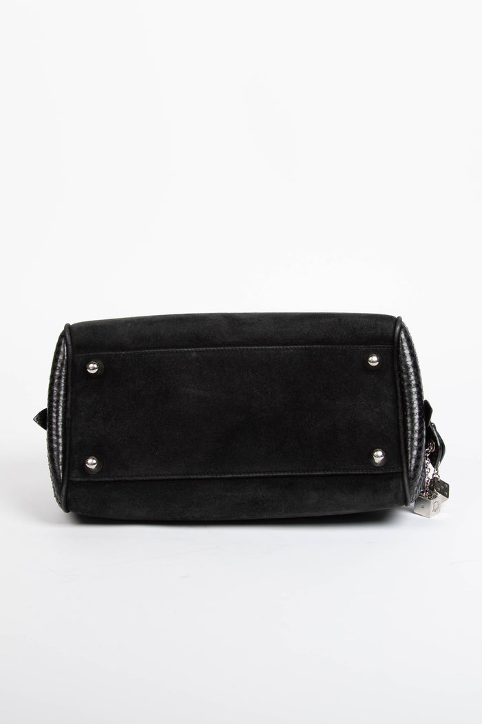RARE 2000s Christian Dior Black Gambler Dice Shoulder Bag