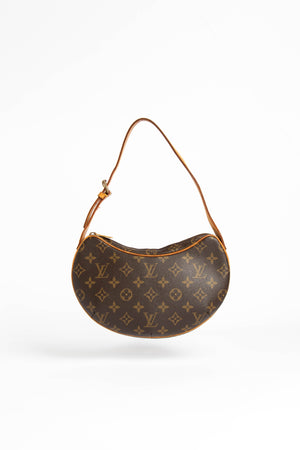 Louis Vuitton // Vintage Brown Monogram Croissant PM Shoulder Bag