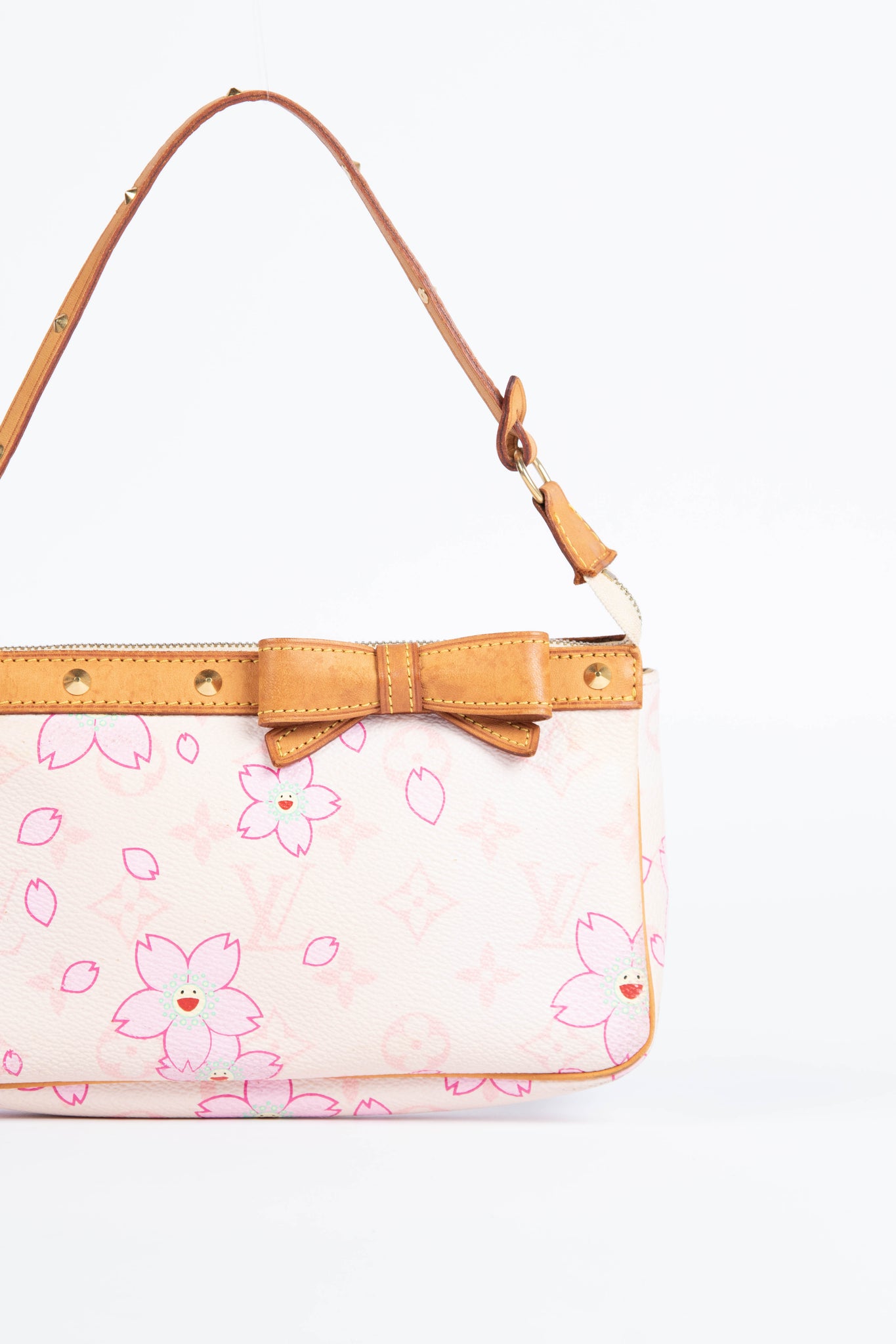 RARE Louis Vuitton x Takashi Murakami Pink Cherry Blossom Pochette Accessoires