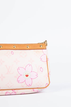 RARE Louis Vuitton x Takashi Murakami Pink Cherry Blossom Pochette Accessoires