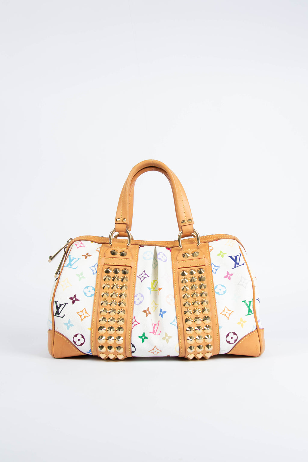 Vintage Louis Vuitton x Takashi Murakami White Courtney MM Crossbody Bag