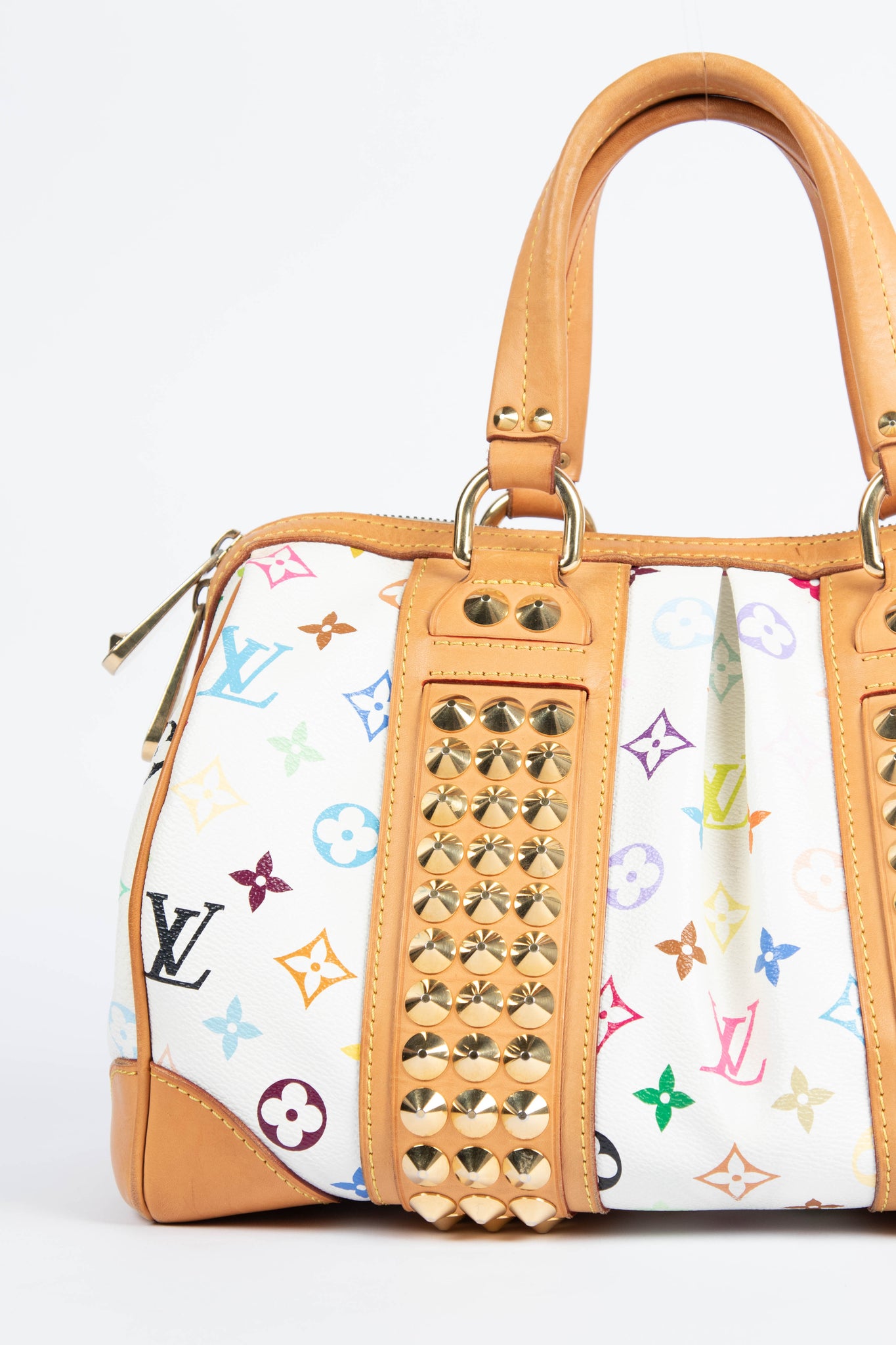 Vintage Louis Vuitton x Takashi Murakami White Courtney MM Crossbody Bag