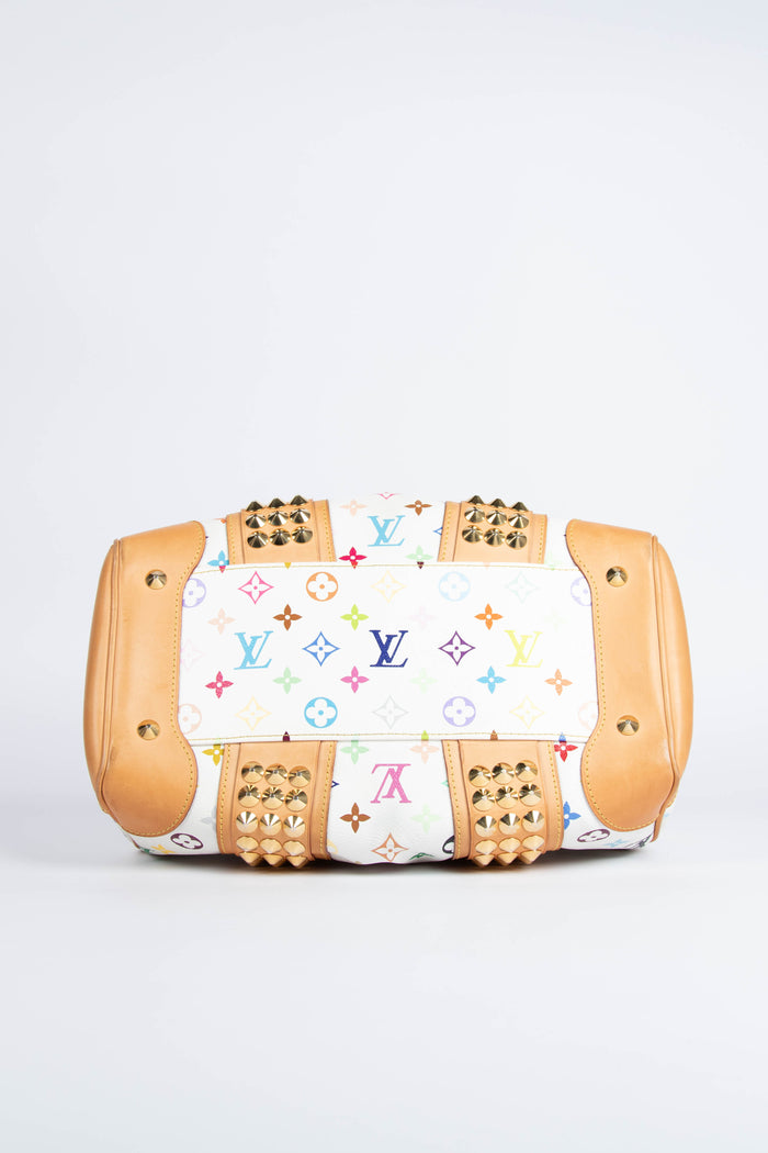 Vintage Louis Vuitton x Takashi Murakami White Courtney MM Crossbody Bag