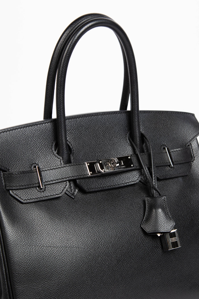 2008 Hermès Black Epsom Leather Birkin 30cm with PHW