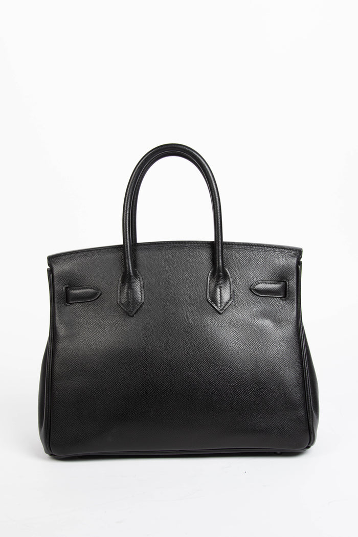 2008 Hermès Black Epsom Leather Birkin 30cm with PHW