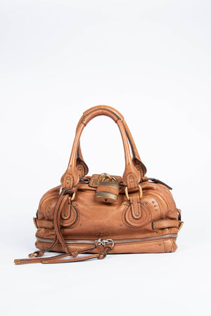 2000s Chloe Brown Leather Paddington Shoulder Bag