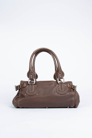 2000s Chloe Brown Leather Paddington Shoulder Bag