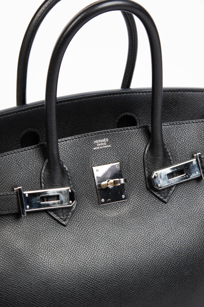 2008 Hermès Black Epsom Leather Birkin 30cm with PHW