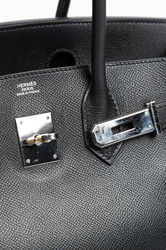 2008 Hermès Black Epsom Leather Birkin 30cm with PHW