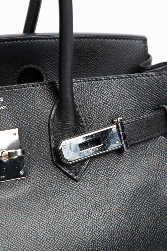 2008 Hermès Black Epsom Leather Birkin 30cm with PHW