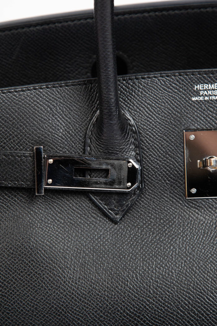 2008 Hermès Black Epsom Leather Birkin 30cm with PHW
