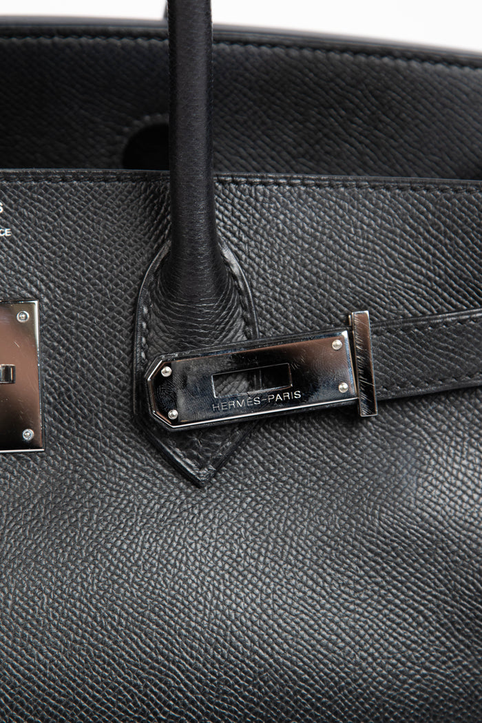 2008 Hermès Black Epsom Leather Birkin 30cm with PHW