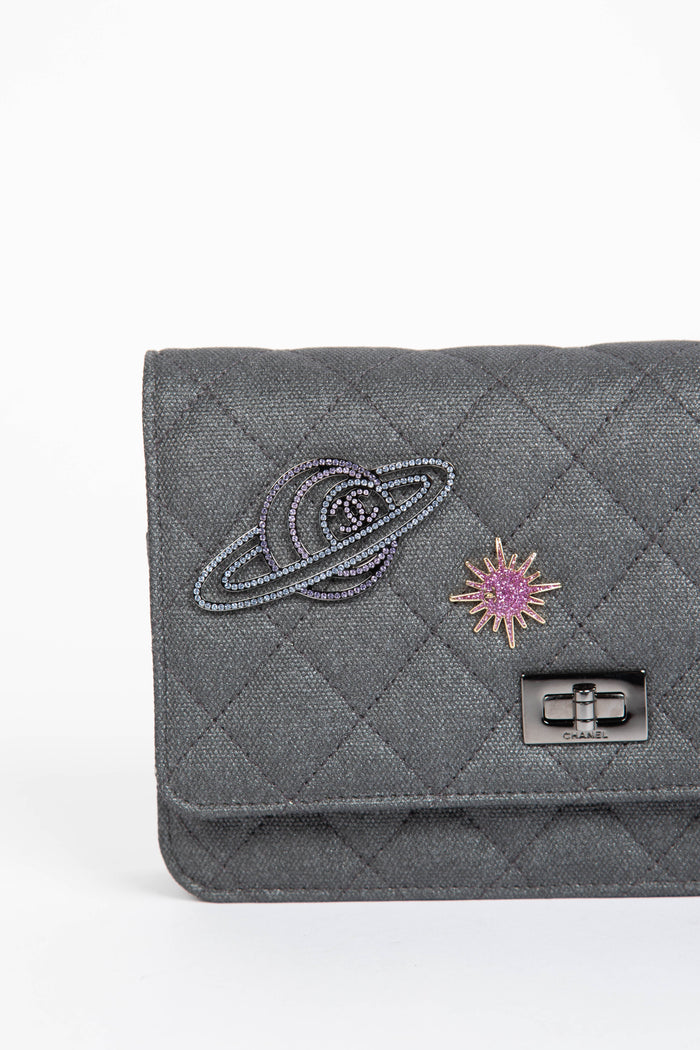 2018 Chanel Space Charm Reissue Wallet On Chain