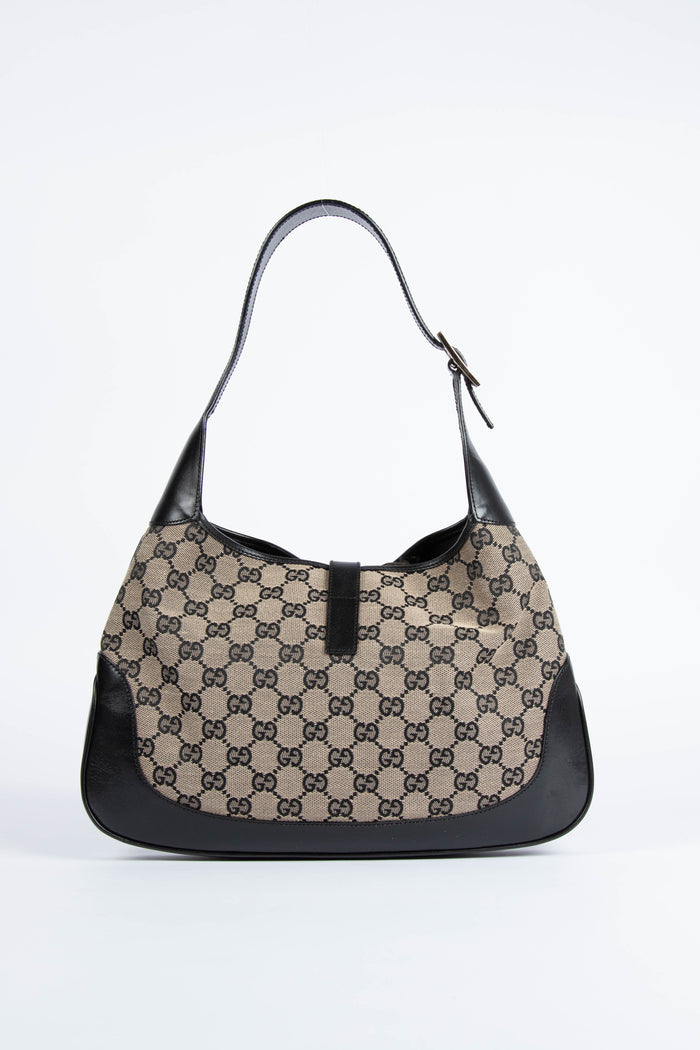 Vintage Gucci GG Monogram Canvas Jackie Bag