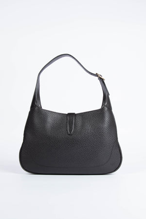 Vintage Gucci Black Grained Leather Jackie Bag