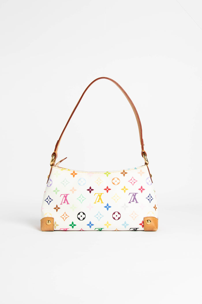 Louis Vuitton x Takashi Murakami Monogram Multicolore Beverly MM - White  Shoulder Bags, Handbags - LOU801239