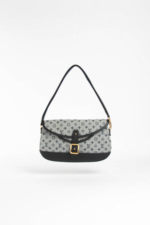 2000s Louis Vuitton Marjorie Navy Shoulder Bag
