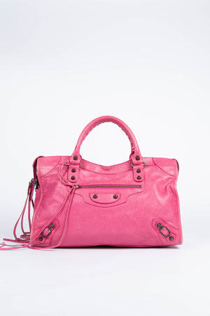 2000s Balenciaga Pink City Bag