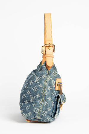 Louis Vuitton // Blue Denim Monogram Baggy PM Shoulder Bag – VSP Consignment
