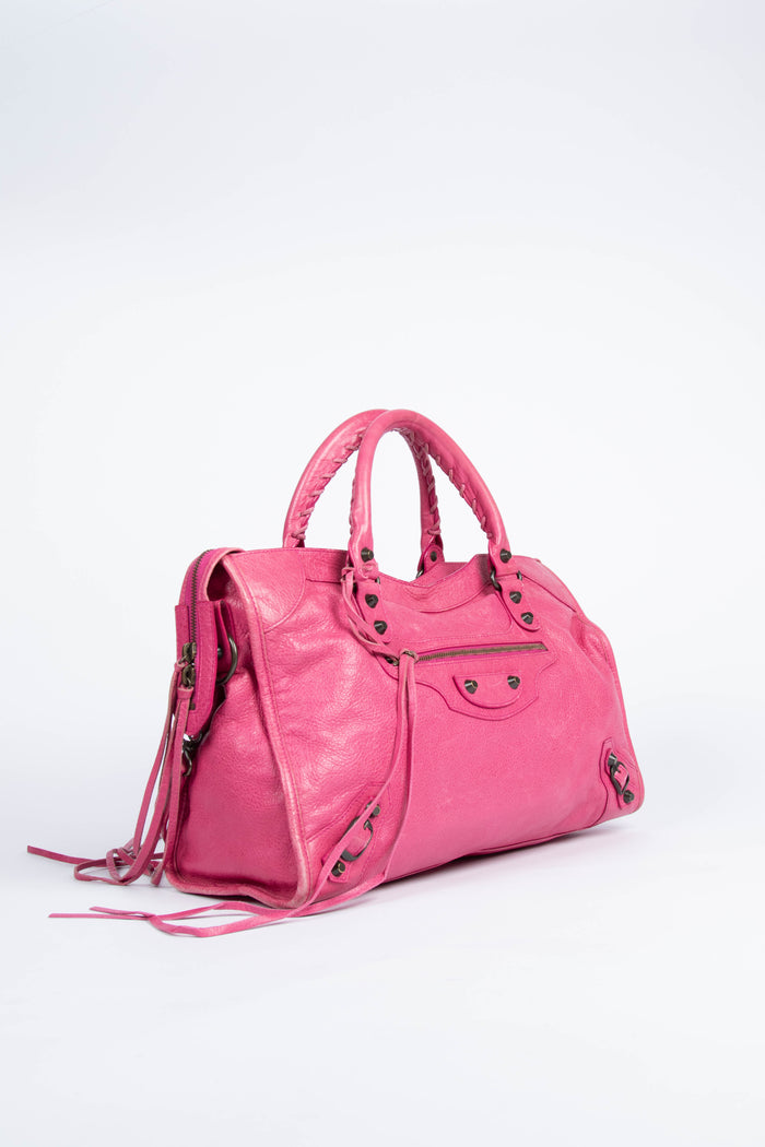 2000s Balenciaga Pink City Bag