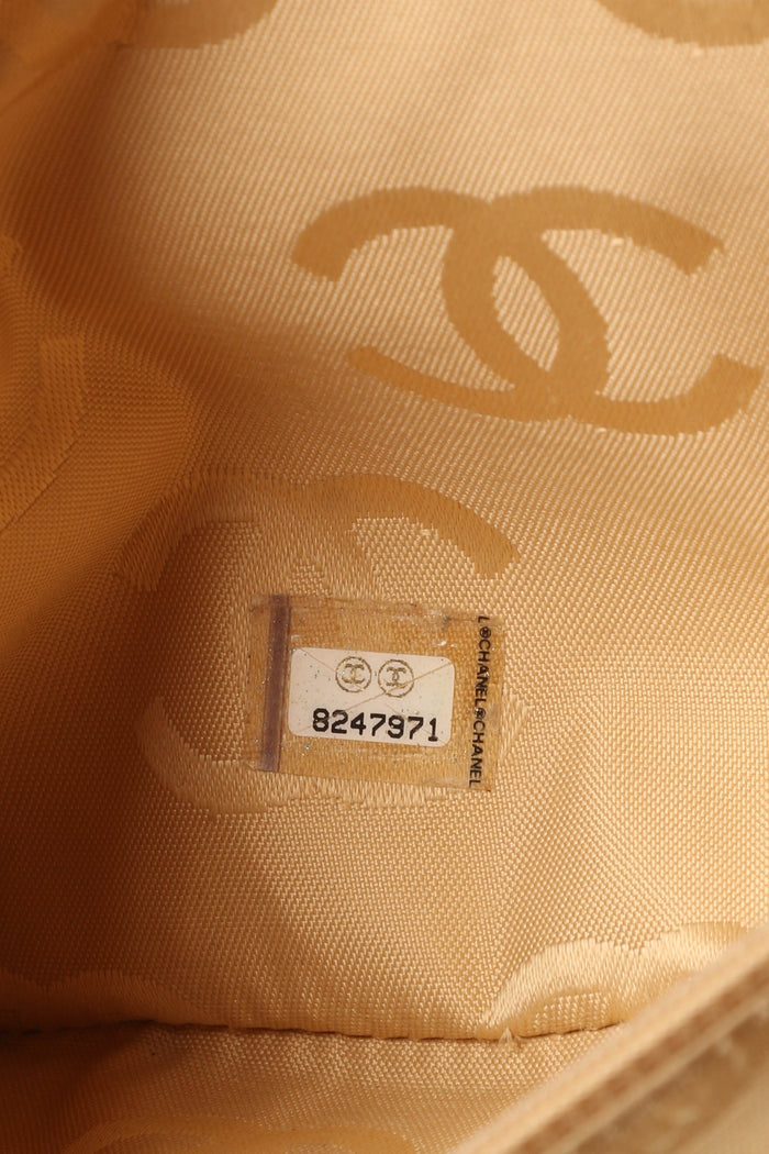 2000s Chanel Beige Leather Wild Stitch Tote Bag
